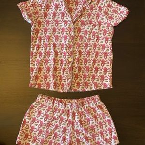 Roller Rabbit Monkey Polo Pajama Set